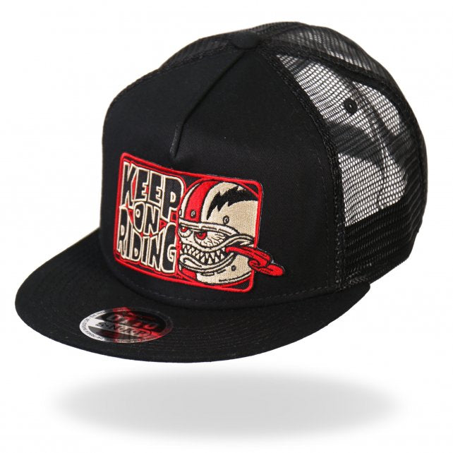 Bobber Monster "Keep On Riding" Snapback / Flat Brim Hat