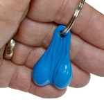 Shiny Blue Balls Keychain