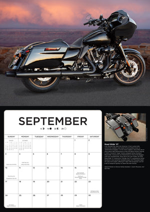 Deluxe 2023 Harley Wall Calendar Large 17 x 11 Size with Free Bonus Print