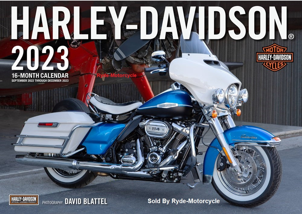 Deluxe 2023 Harley Wall Calendar Large 17 x 11 Size with Free Bonus Print