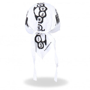 Ride Fast Ride Forever Headwrap Durag Biker Skull Cap