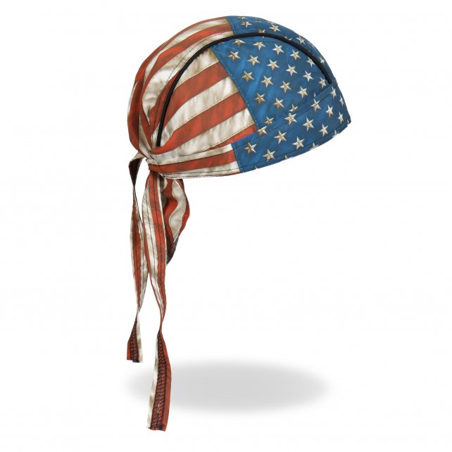 Vintage American USA Distressed Flag Headwrap Durag