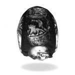 Smokin' Five Skulls Headwrap Durag Biker Skull Cap
