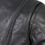 Ladies JKL5002 Made in the U.S.A. Leather Jacket with Braided Detail