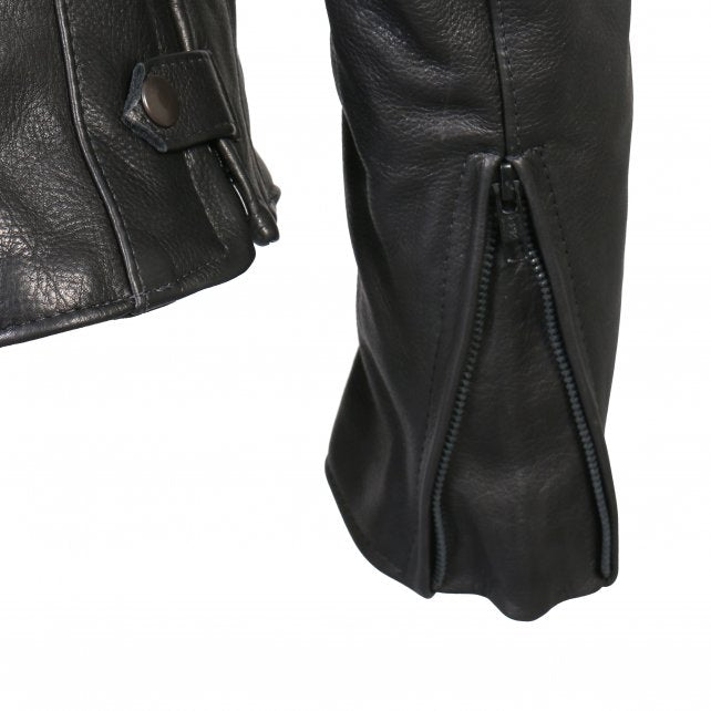 Ladies JKL5002 Made in the U.S.A. Leather Jacket with Braided Detail