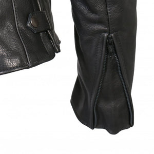 Ladies JKL5002 Made in the U.S.A. Leather Jacket with Braided Detail