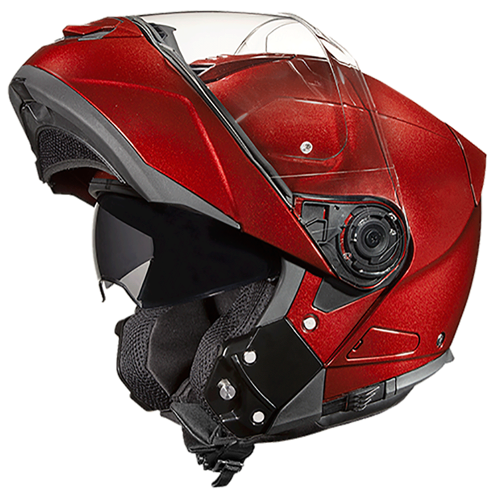 cranberry red motorcycle helmet Daytona Glide Flip Up Modular Helmet Black Cherry