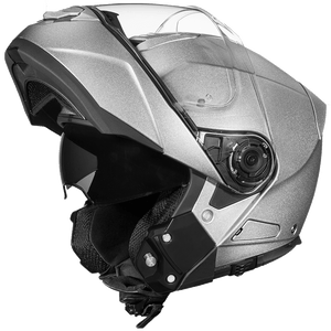 Daytona Glide Flip Up Modular Helmet Silver Metallic - MG1-SM