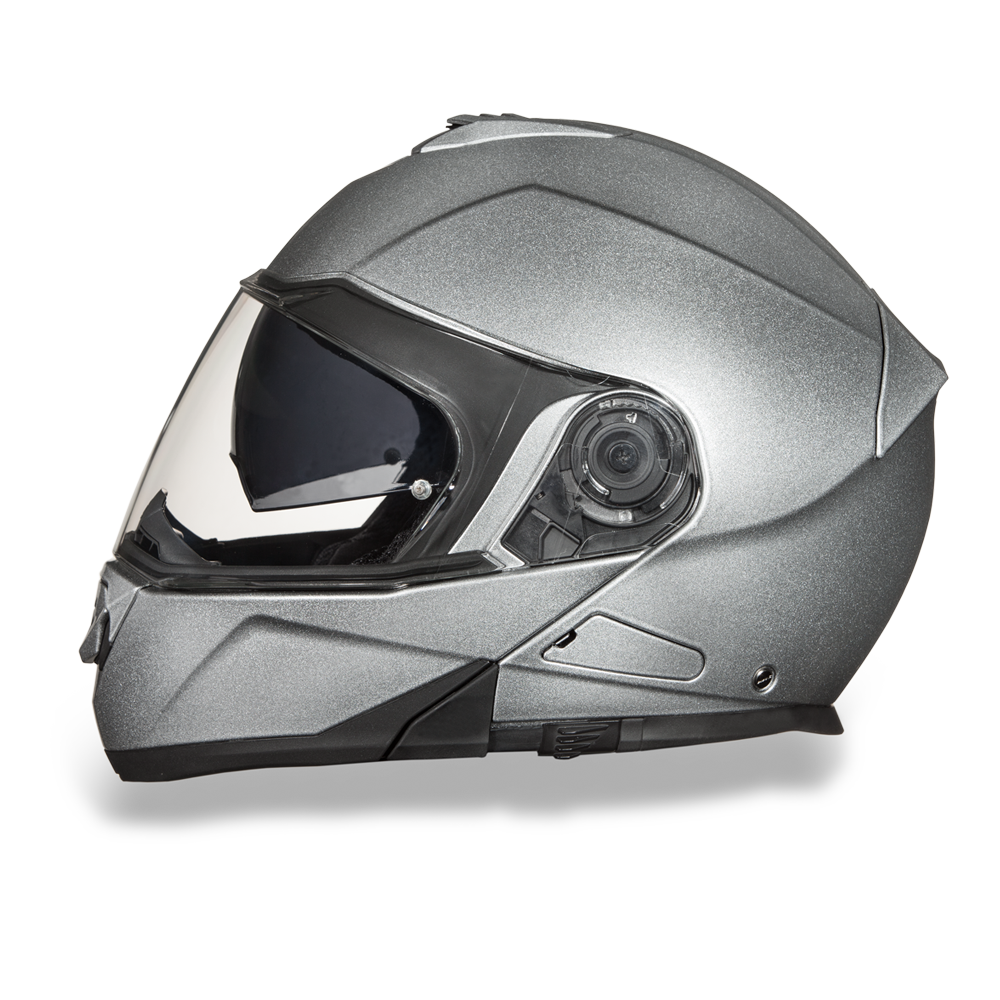 Daytona Glide Flip Up Modular Helmet Silver Metallic - MG1-SM