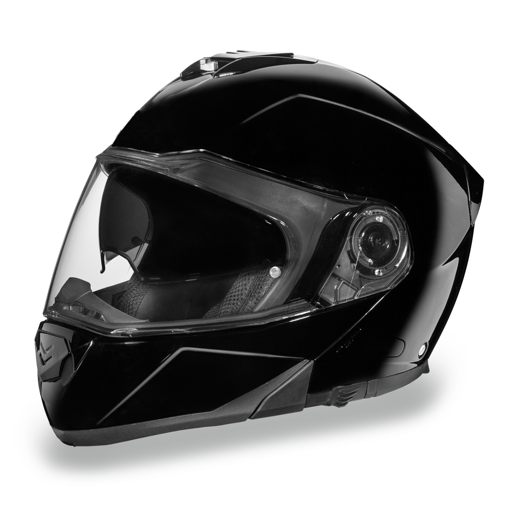 Daytona Glide Flip Up Modular Helmet Hi-Gloss Black - MG1-A