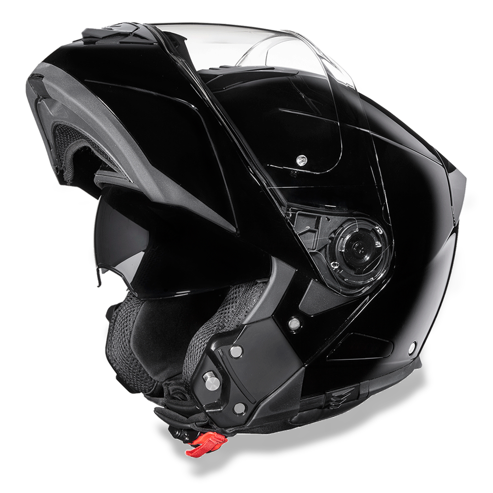 Daytona Glide Flip Up Modular Helmet Hi-Gloss Black - MG1-A