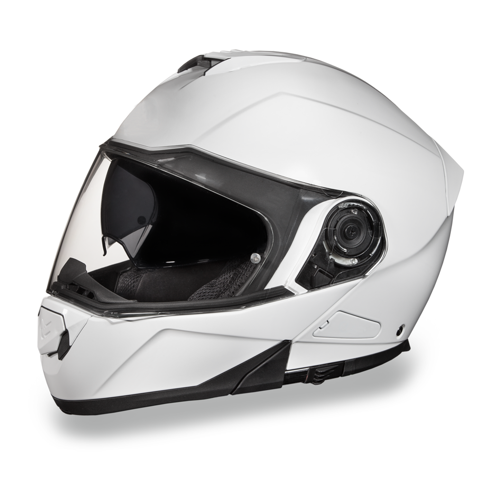 Daytona Glide Flip Up Modular Helmet Hi-Gloss White - MG1-C