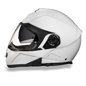 Daytona Glide Flip Up Modular Helmet Hi-Gloss White - MG1-C