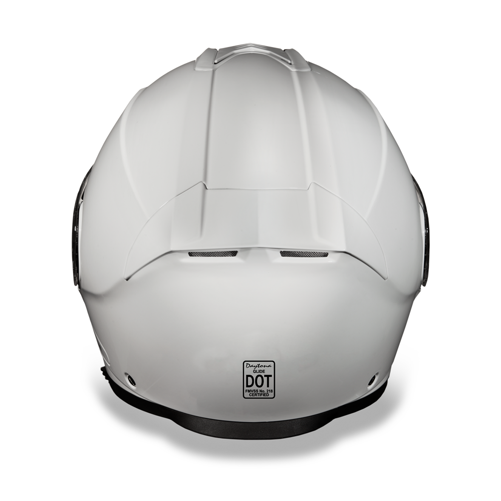 Daytona Glide Flip Up Modular Helmet Hi-Gloss White - MG1-C