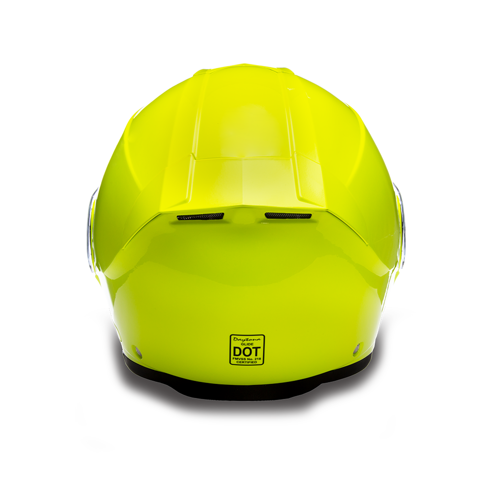 Daytona Glide Flip Up Modular Helmet Fluorescent Yellow - MG1-FY