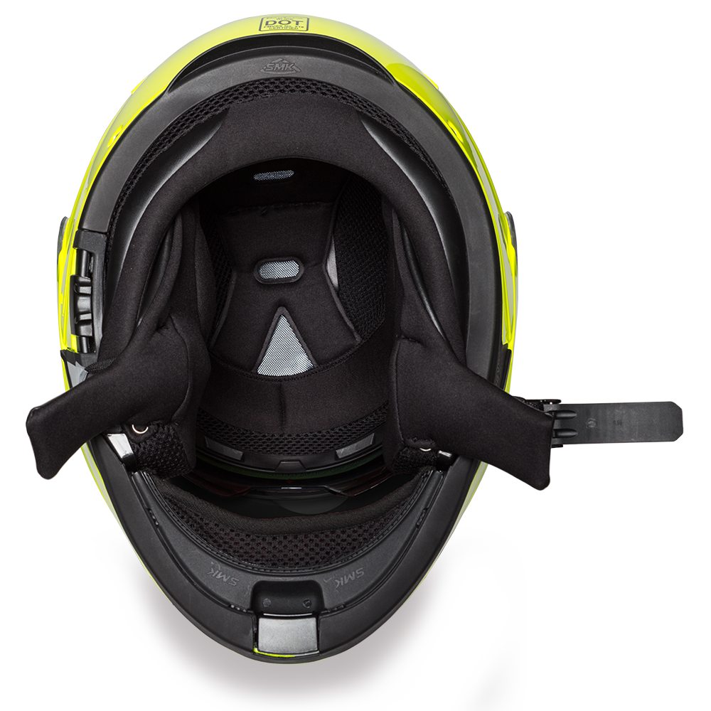 Daytona Glide Flip Up Modular Helmet Fluorescent Yellow - MG1-FY