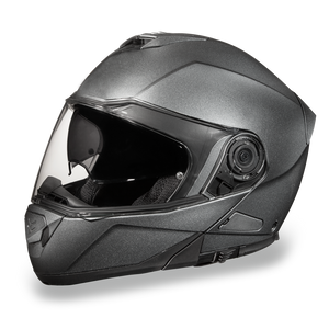 Daytona Glide Flip Up Modular Helmet Gun Metal Gray Metallic