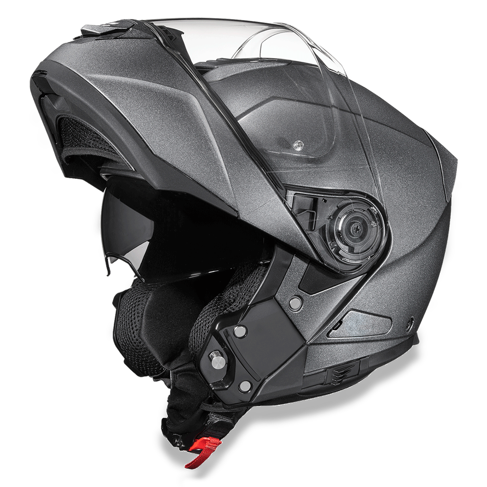 Daytona Glide Flip Up Modular Helmet Gun Metal Gray Metallic - MG1-GM