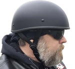 Micro DOT "Blister" Small Profile Matt Black Half Helmet No Mushroom Look