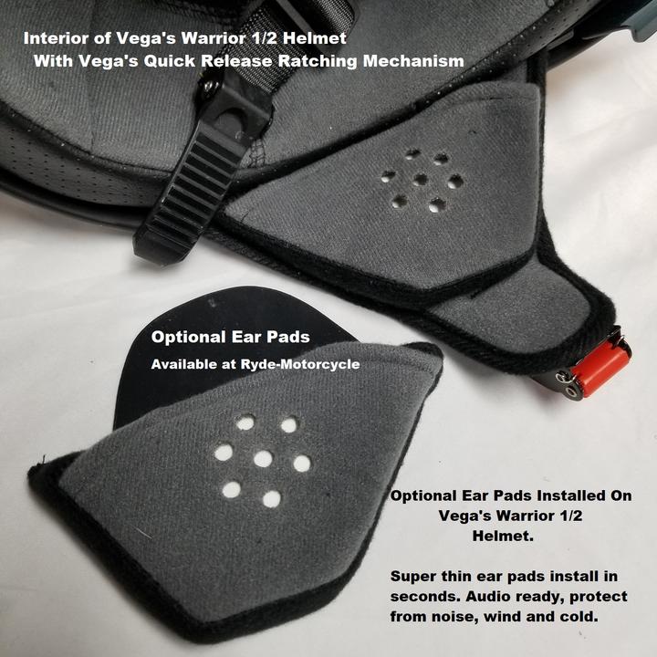 Vega Warrior D.O.T. Velocity Red Half Helmet w/ Drop Down Smoke Shield