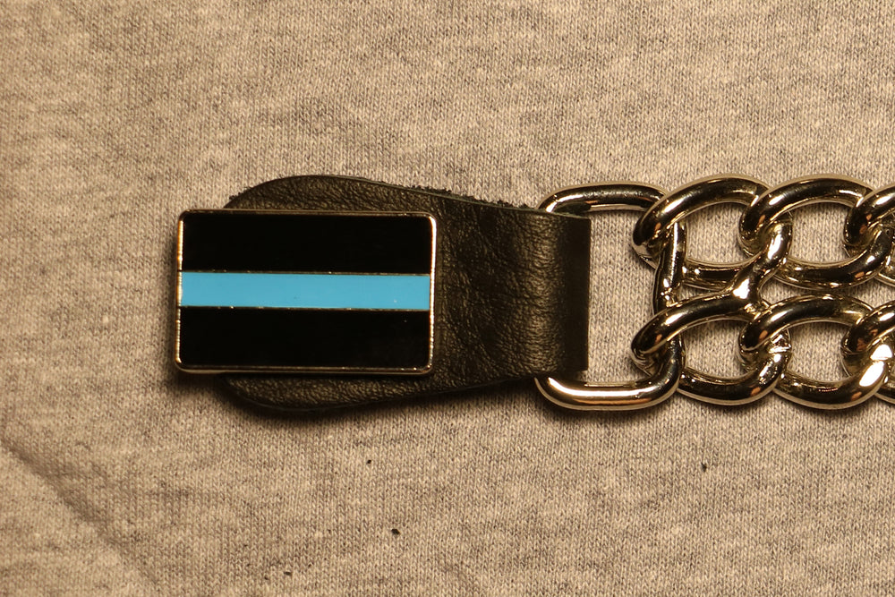 Thin Blue Line Motorcycle Vest Extender