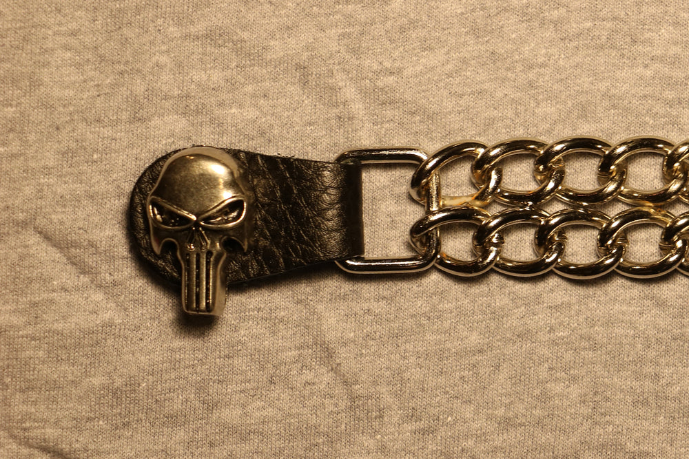 Long Skull Motorcycle Vest Extender