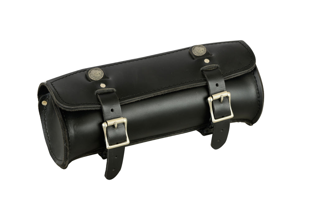 Premium Large Leather Round Tool Bag - DS4001