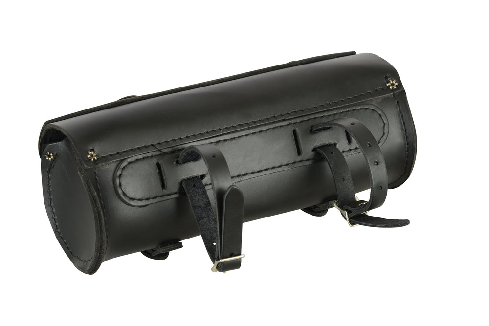 Premium Large Leather Round Tool Bag - DS4001