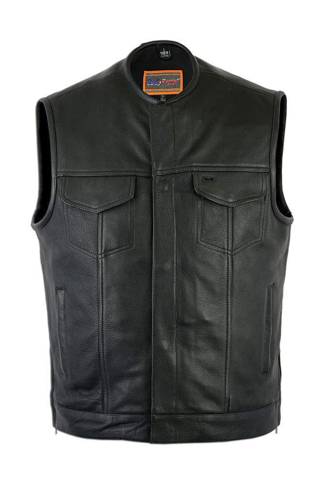 Men's DS177 Concealed Carry Zipper & Snap Club Vest