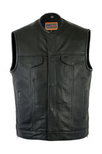 Men's DS177 Concealed Carry Zipper & Snap Club Vest