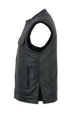 Men's DS177 Concealed Carry Zipper & Snap Club Vest
