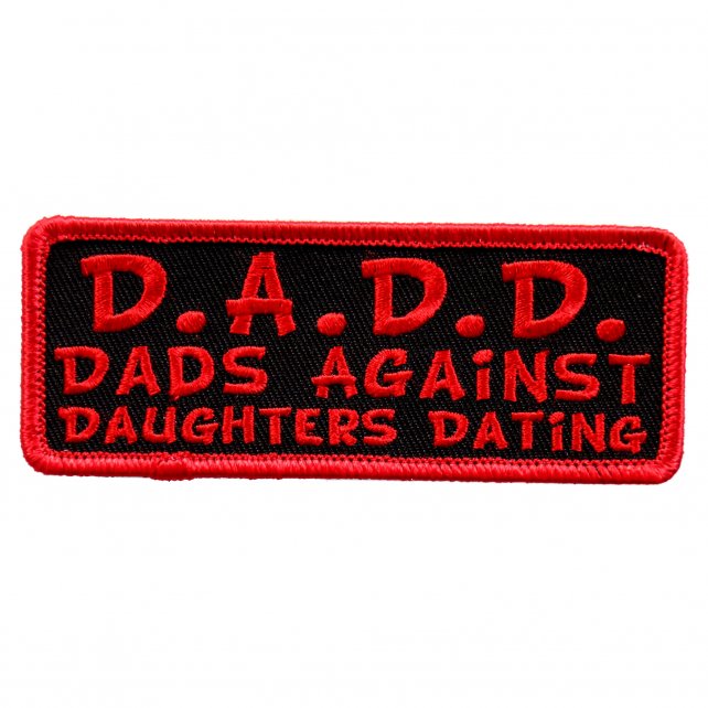 4" x 1" - Dad's Against Daughters Dating Patch