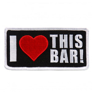 4" x 3" - I ♥ This Bar Patch