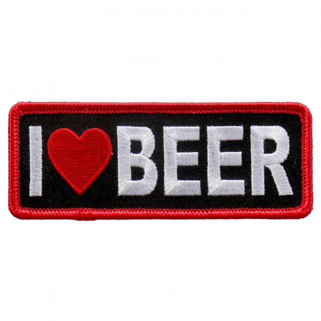 4" x 2" - I ♥ Beer Patch