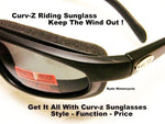 Curv Z Shatterproof Smoke Motorcycle Riding Sunglass No Wind Anti-Fog 02-01