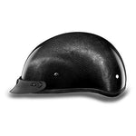Daytona's DOT Half Helmet - Unisex - Carbon Fiber w/ Visor - D2-G