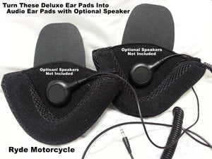 Bear Claw Large Deluxe Helmet Ear Pads for DOT Half Helmets