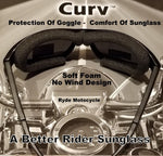 Curv Z Shatterproof Smoke Motorcycle Riding Sunglass No Wind Anti-Fog 02-01