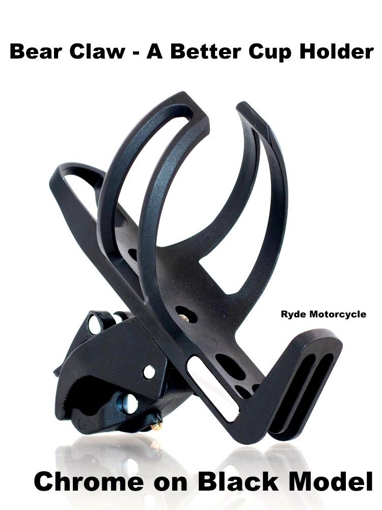 Motorcycle Dual Chrome Insert Cup Holder