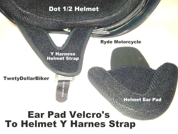 Bear Claw Large Deluxe Helmet Ear Pads for DOT Half Helmets – Ryde- Motorcycle Bear Claw Large Deluxe Helmet Ear Pads for DOT Half Helmets – Ryde- Motorcycle