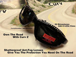 Curv Z Shatterproof Women Small Frame Motorcycle Rhinestone Riding Sunglass 02-18