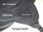 Bear Claw Large Deluxe Helmet Ear Pads for DOT Half Helmets