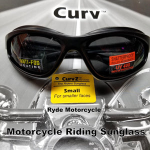 Curve Z Smoke Women Shatterproof Smaller Face Smoke Motorcycle Sunglass 02-14