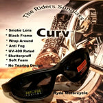Curve Z Smoke Women Shatterproof Smaller Face Smoke Motorcycle Sunglass 02-14