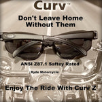 Curv Z Fire Red - Gold Mirror Motorcycle Sunglass 02-21