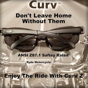 Curv Z Fire Red - Gold Mirror Motorcycle Sunglass 02-21