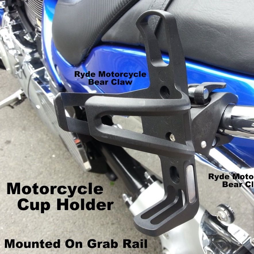 Motorcycle Dual Chrome Insert Cup Holder