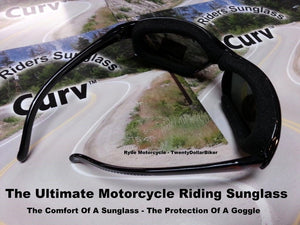 Curv Z Shatterproof Women Small Frame Motorcycle Rhinestone Riding Sunglass 02-18