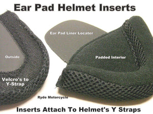Bear Claw Large Deluxe Helmet Ear Pads for DOT Half Helmets