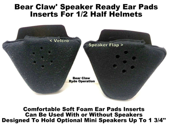 Bear Claw Audio Ready larger Ear Pads – Ryde-Motorcycle